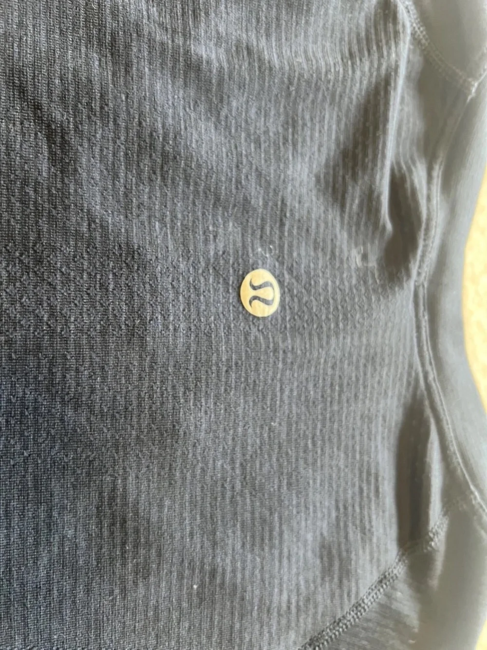 Lululemon Womens dark Blue Seamless Stretch crew neck long sleeve MISSING TAG